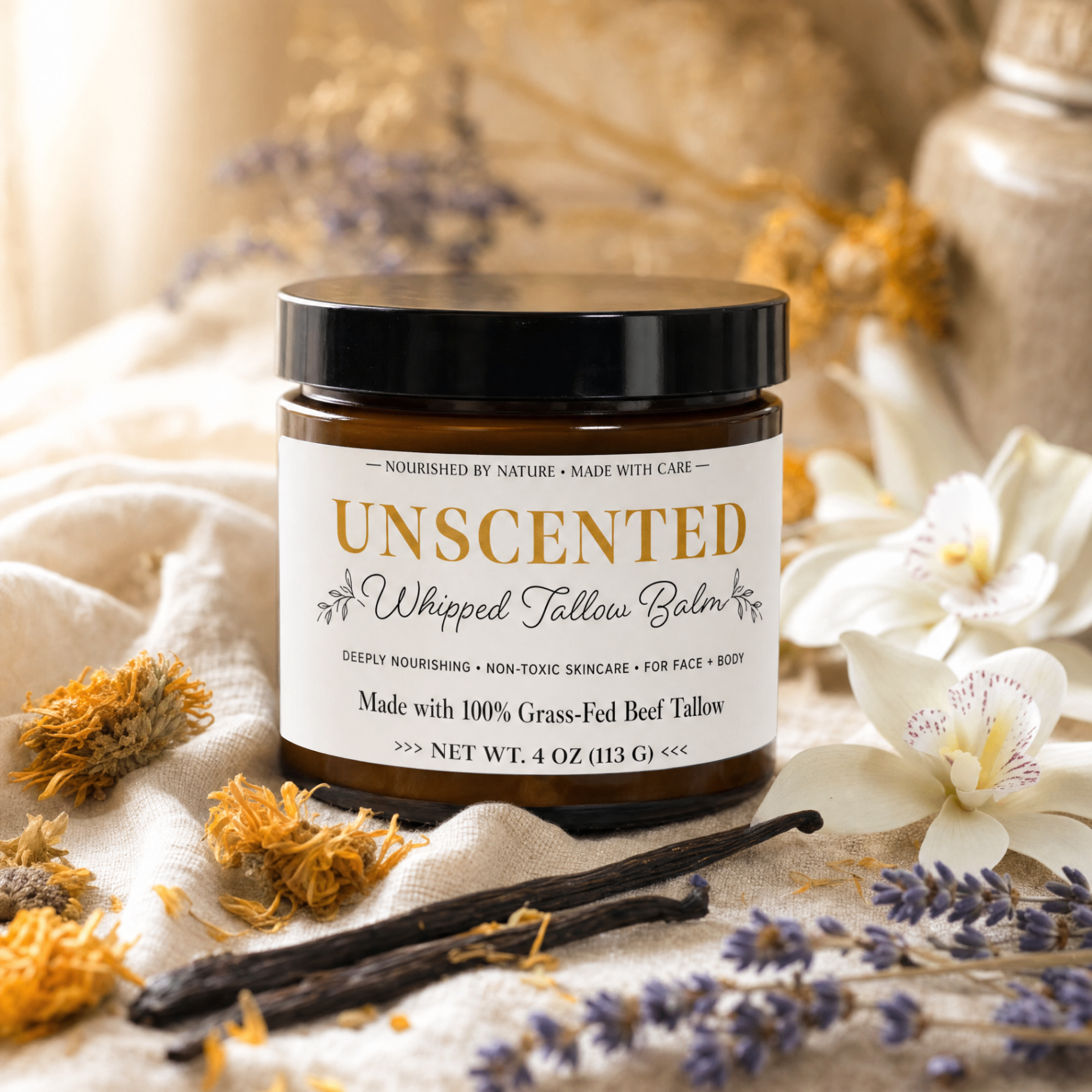 Unscented Whipped Tallow Balm